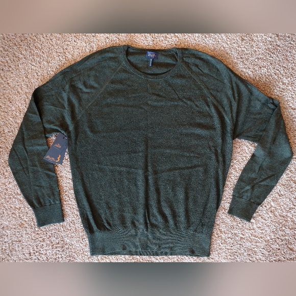 Good Man Brand Dark Green Merino Wool Sweater NWT